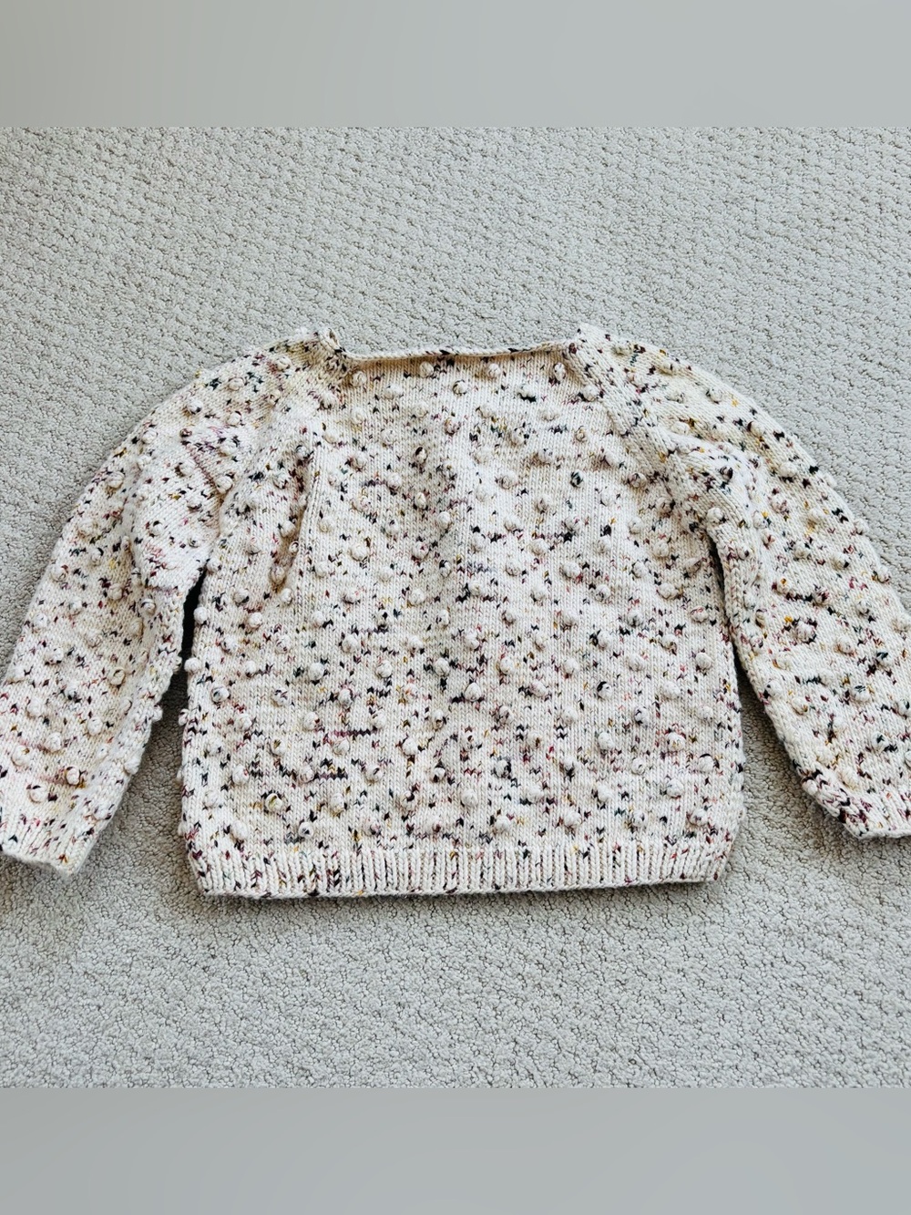 Misha and puff popcorn confetti sweater cotton speckled crewneck